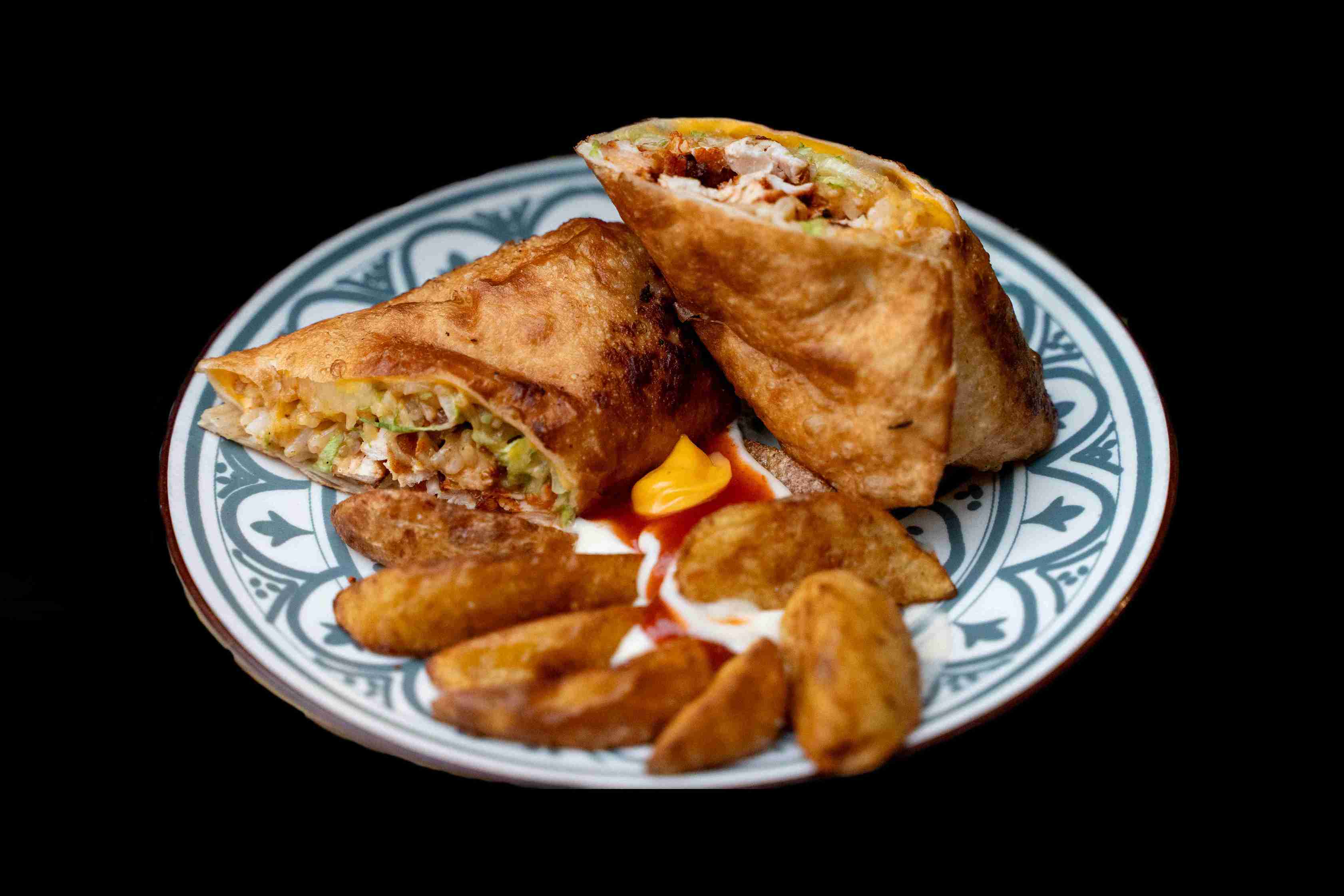 CHIMICHANGA CHICKEN GARLIC